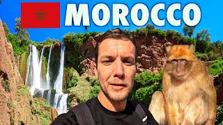 MOROCCO IS SO BEAUTIFUL 🇲🇦 OUZOUD FALLS amp MARRAKESH [upl. by Ynaiffit]