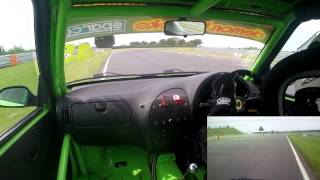 750mc Stock Hatch 2014 Snetterton 200 Race 1 onboard 45 [upl. by Atinehc]