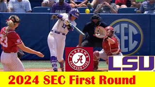 Alabama vs LSU Softball Game Highlights 2024 SEC Tournament First Round [upl. by Hurwit]