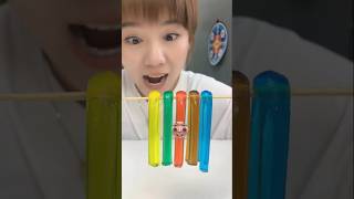 Colourful Noddle Jelly Banai 🥳 mini wood toy wood working art skill short cartoon viral trending [upl. by Jacynth]