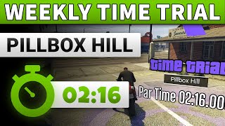 GTA 5 Time Trial This Week Pillbox Hill  GTA ONLINE WEEKLY TIME TRIAL PILLBOX HILL 0216 [upl. by Cliffes]