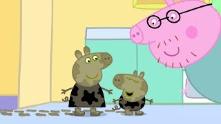 Peppa Pig Season 1 Episode 1  Muddy Puddles  Cartoons for Children [upl. by Yrtua732]