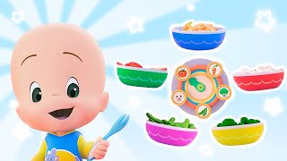 Veggie Time Song  more Nursery Rhymes for children with Cleo and Cuquin [upl. by Darline]