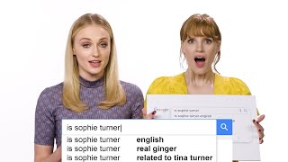 Sophie Turner amp Jessica Chastain Answer the Webs Most Searched Questions  WIRED [upl. by Nivonod]