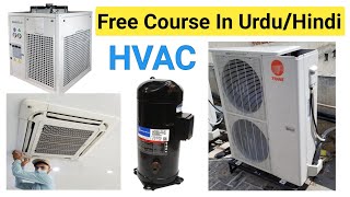 HVAC All Types Air ConditionersChillers RepairingGas Charging Videos  Free Course Online in Urdu [upl. by Cutlip]