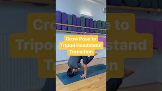 Crow pose to tripod headstand transition 🔥 headstand crowpose bakasana [upl. by Ramirol684]