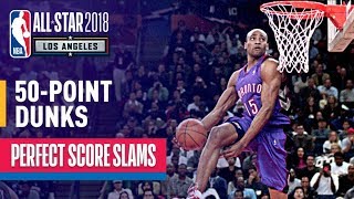 ALL 50Point Dunks In NBA Slam Dunk Contest History [upl. by Lahey]