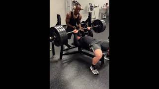 405 LB Bench Press lifting benchpress powerlifting gym gymmotivation fyp foryou foryoupage [upl. by Bergquist]