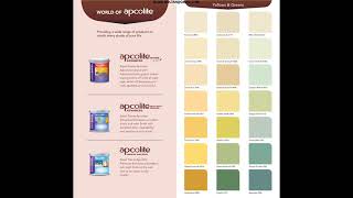 COLOUR SHADE CARDS  ASIAN PAINTS APCOLITE PREMIUM EMULSION  APCOLITE ADVANCEDADVANCED SHYNE [upl. by Fraser]