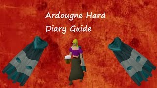 OSRS  Ardougne Hard Achievement Diaries Guide [upl. by Ylyl]