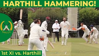 HARTHILL HAMMERING  Cricket highlights w commentary  NWLCC 1sts vs Harthill 1sts  S4 ep15 [upl. by Stovall432]