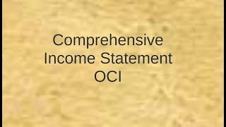 A22 Comprehensive Income قائمة الدخل الشامل [upl. by Ardnuaek]