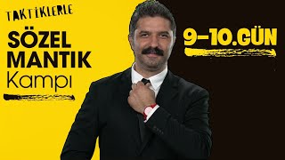 Taktiklerle Sözel Mantık Kampı  910GÜN  RÜŞTÜ HOCA [upl. by Erodaeht]