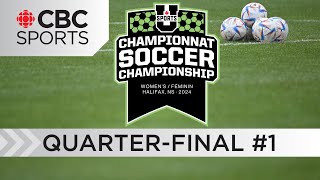 U Sports Womens Soccer Championship Quarterfinal  Trinity Western vs Laval  CBCSports [upl. by Kawai]