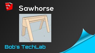 SketchUp  Sawhorse Plans [upl. by Rezal]