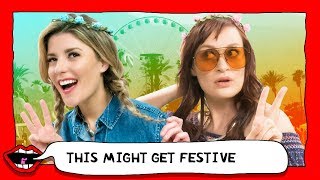 COACHELLA FASHION REVIEW with Grace Helbig amp Mamrie Hart [upl. by Urania]