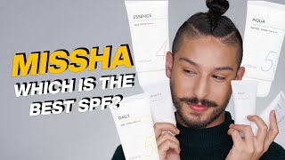 Missha SPF Try On All Around Safe Block Daily Aqua and Essence Sun SPFs  Ramon Recommended [upl. by Ahsitahs]