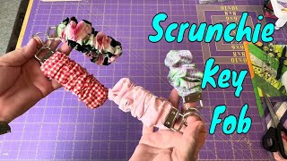 How To Sew A Scrunchie Wristlet Key Chain [upl. by Orlantha]