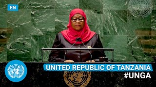 🇹🇿 Tanzania  President Addresses United Nations General Debate 76th Session English  UNGA [upl. by Hizar418]