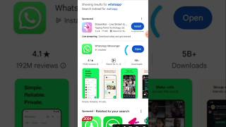 Watsapp app download kaise kare shorts ytshorts watsapp [upl. by Lazare]