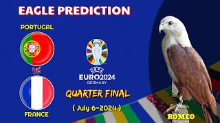 PORTUGAL vs FRANCE  EURO 2024 PREDICTION  Quarter Final  Eagle Prediction [upl. by Varney]