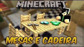 Minecraft Mods 161  Mesas e Cadeiras [upl. by Venetis86]