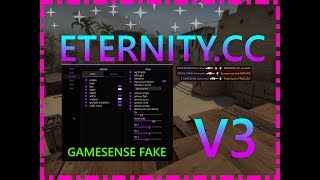 🔥FAKE GAMESENSE CLANTAG🔥FREE quotETERNITYCC V3quot TAPPING EVERYTHING🔥CSGO [upl. by Ynagoham]