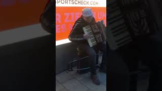 Solo Accordion Music  Street musician accordion player Leipzig Germay shorts [upl. by Rusty]