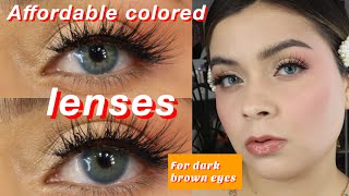 The Most Natural Color Contacts Lenses for dark brown eyes ￼ANESTHESIA  JUST4KIRA colorlenses [upl. by Bilski]