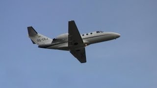 Cessna 525 CitationJet ► Takeoff ✈ Groningen Airport Eelde [upl. by Pepper]