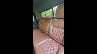 Katzkin Custom Brown Leather Seats In A 2022 Chevy Silverado chevy [upl. by Aileahcim]