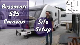 Bessacarr 525 Caravan site setup guide [upl. by Alleda]