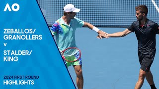 GranollersZeballos v KingStalder Highlights Australian Open 2024 First Round [upl. by Joscelin577]