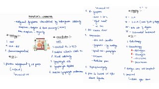 HODGKINS LYMPHOMA NOTES  ONE PAGE NOTE HEMATOLOGY MEDICINE  4TH PROFF  MBBS [upl. by Ricky748]