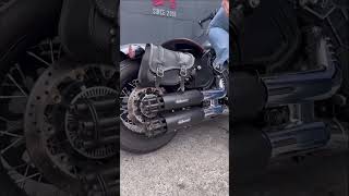 Tail Gunner Rotating Silencer Exhaust indianmotorcycle harleydavidson motorcycle moto [upl. by Yraeg]