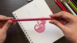 How to shade cherries using color pencils High Level9  10 [upl. by Alvar566]