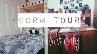 Dorm Tour   Boston University  West Campus Triple Claflin Hall [upl. by Schiffman]