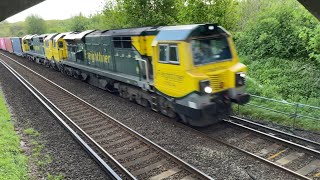 Class 70  70014  70016  Freightliner  Double Header amp Tone [upl. by Fachanan]