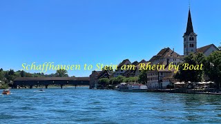 High Rhine Boat Tour between Schaffhausen and Stein am Rhein [upl. by Pasol]