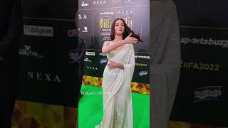 AnanyaPanday looks dazzling in a saree at IIFA Awards YouTubeShorts [upl. by Anaujahs]