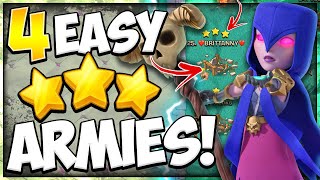 4 Unstoppable Armies for Easy 3 Stars The BEST TH11 Attack Strategies for War in Clash of Clans [upl. by Eliezer]