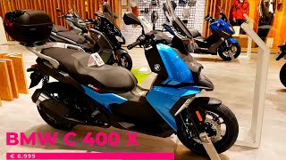 BMW C 400 X Walkaround  First Look [upl. by Allemrac]