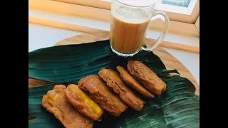 Pazham Pori Kerala StyleEthakka AppamBanana Fritters [upl. by Aihsemat]