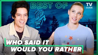 The Cast of RIVERDALE Play Who Said it And Who Would You Rather  Cole Sprouse Lili Reinhart [upl. by Aninaig]