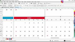 Como criar um calendário  CorelDraw  SUPER FÁCIL [upl. by Bogoch892]