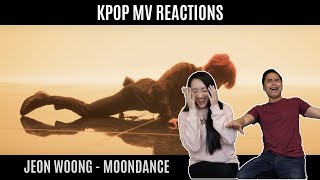 AB6IX 에이비식스 전웅 JEON WOONG MOONDANCE MV REACTION THAT CAUGHT US OFF GUARD [upl. by Naveb]