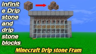 Minecraft Drip stone Fram Tutorial  Minecraft pe best drip stone Fram  Minecraft pe Java bedrock [upl. by Sivram736]