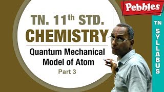 TN11th Std Chemistry  Quantum Mechanical Model of Atom  New Syllabus  2018  Part3 [upl. by Topping]