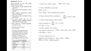 2019 aasta lõpueksami ülesanne 3  protsentülesanne koos lahendusega [upl. by Aerdnat45]