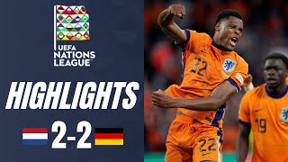 Netherlands vs Germany 22 Highlights UEFA Nations League 202425 [upl. by Eiclud686]